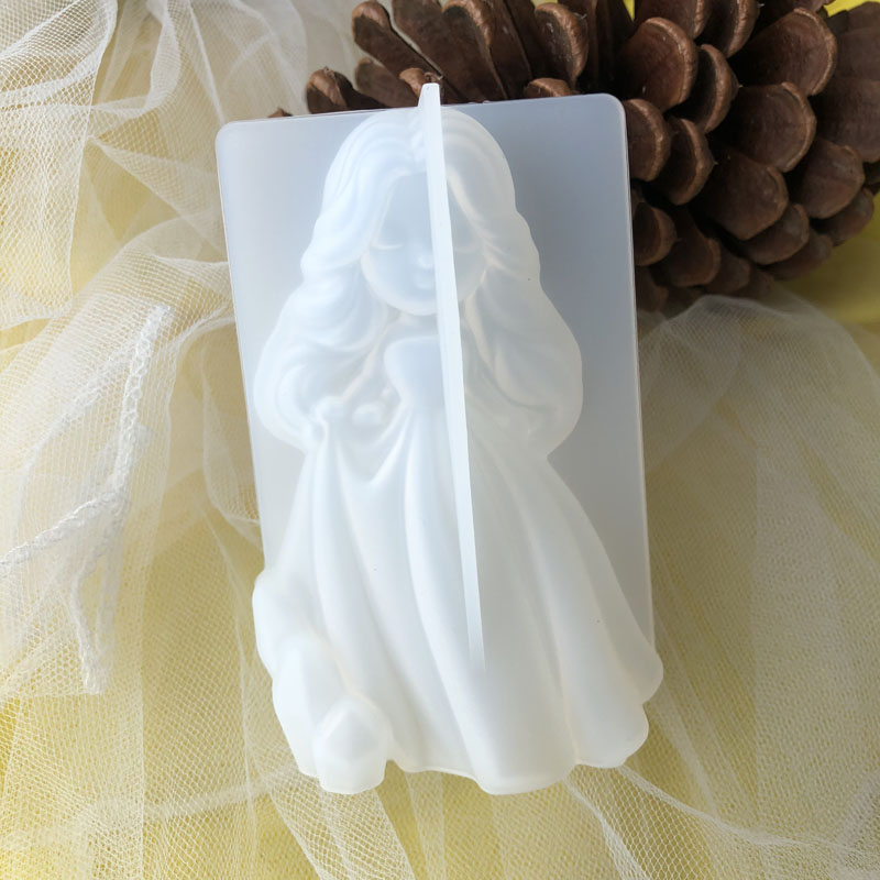 Candle Making Supplies - 3D Cute Princess Silicone Candle Mould