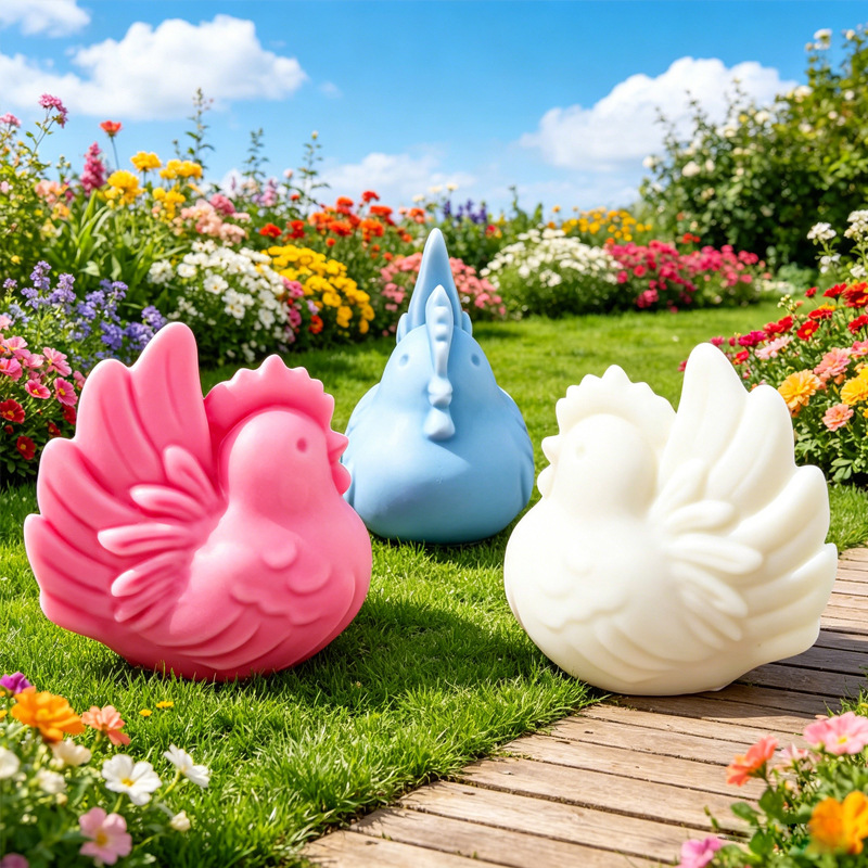 Candle Making Jelly - Cartoon Hen Silicone Candle Mold, 3D