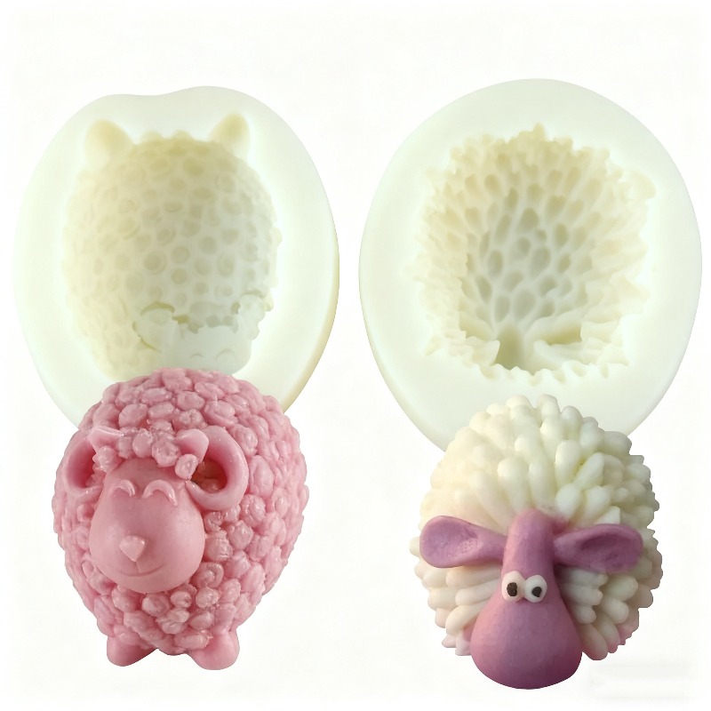 Candle Making Books For Beginners - 3D Sheep Candle Silicone Mold DIY
