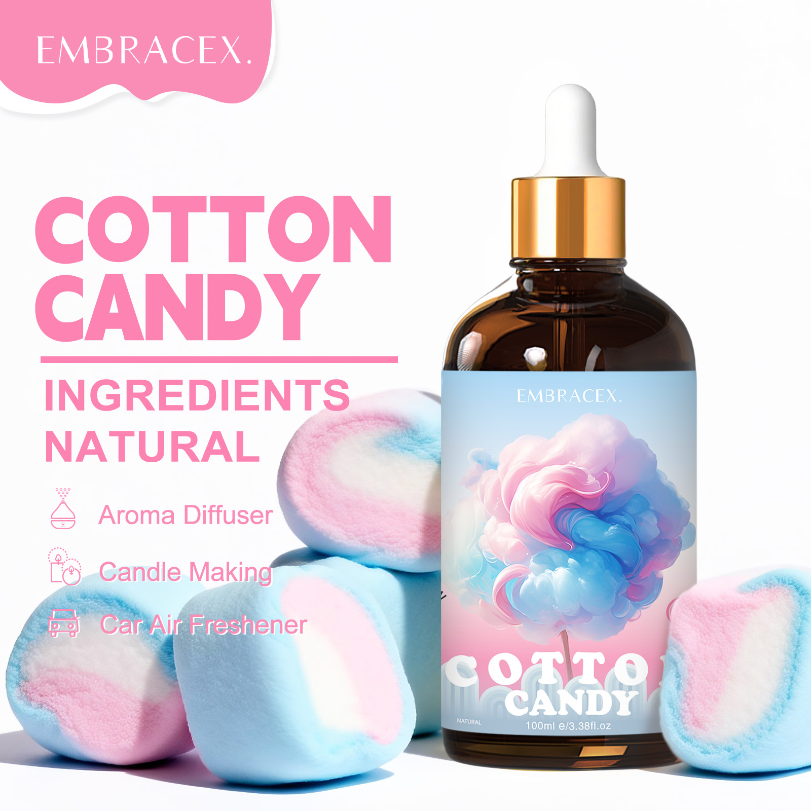 100ml Cotton Candy Fragrance O - Candle Making Oil Scents review and price