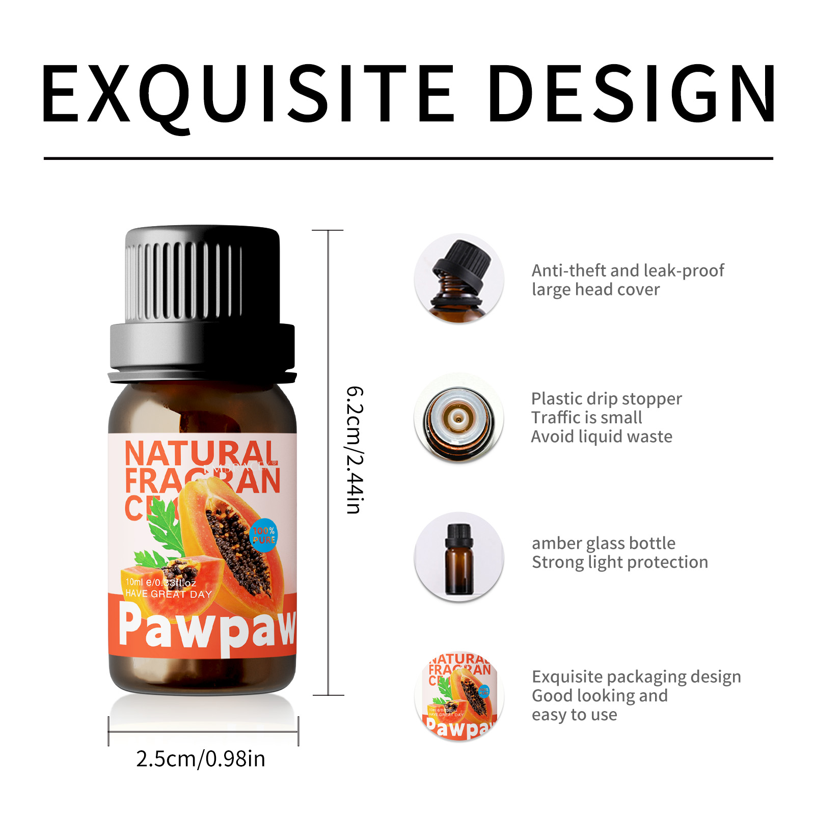 10ml Pawpaw Fragrance Oils Fru - Candle Making Oil Scents review and price