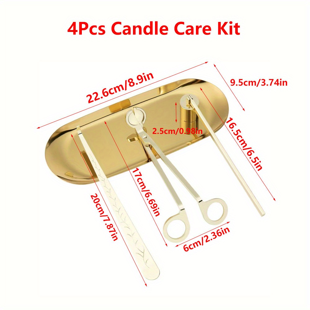 4pcs/set Luxury Candle Care Ki - Candle Making Supplies review and price