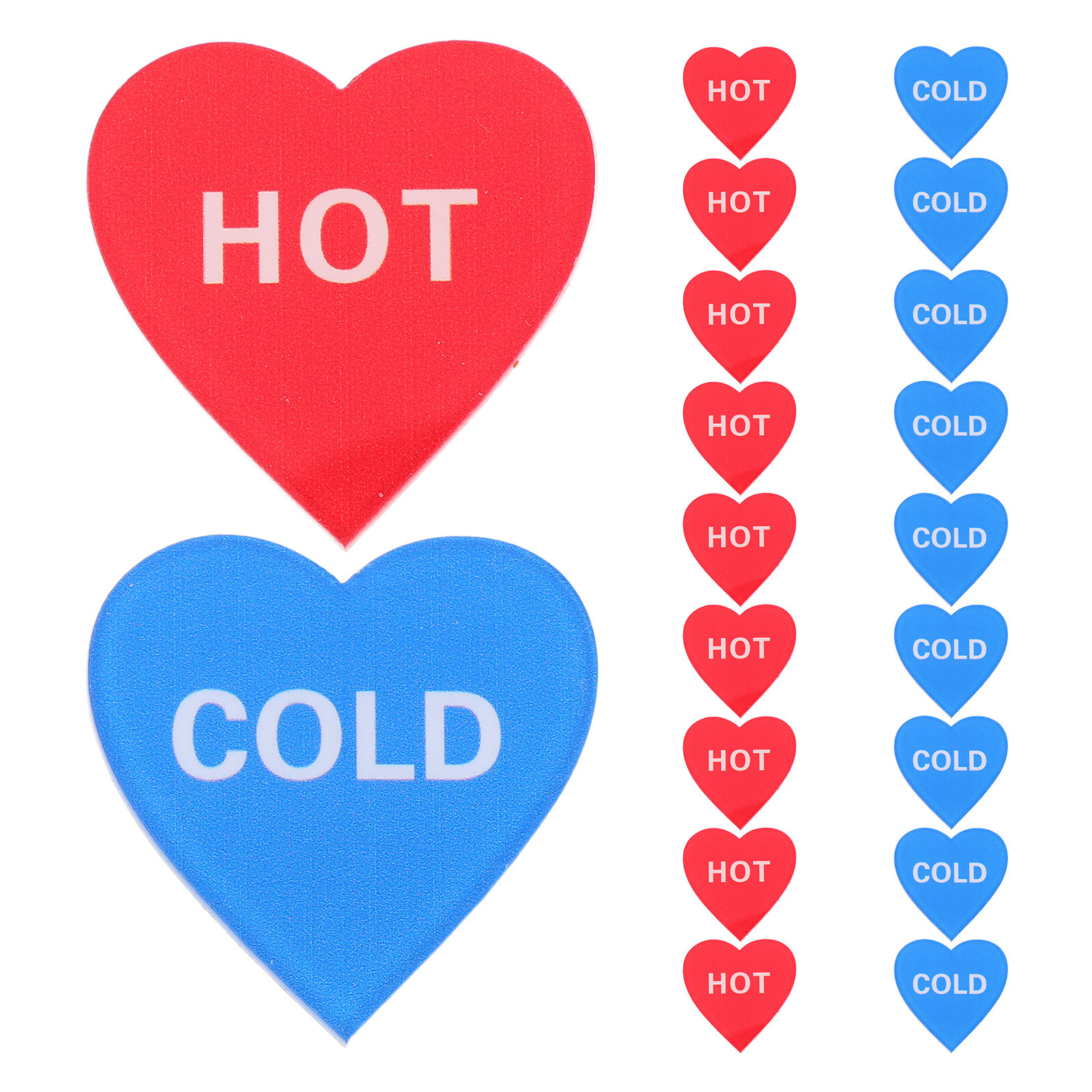 15Pair Acrylic Round Hot Cold  - Label Sticker Round review and price