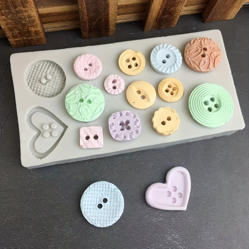 Buttons Shape Silicone Mold Si - Candle Making Supplies review and price