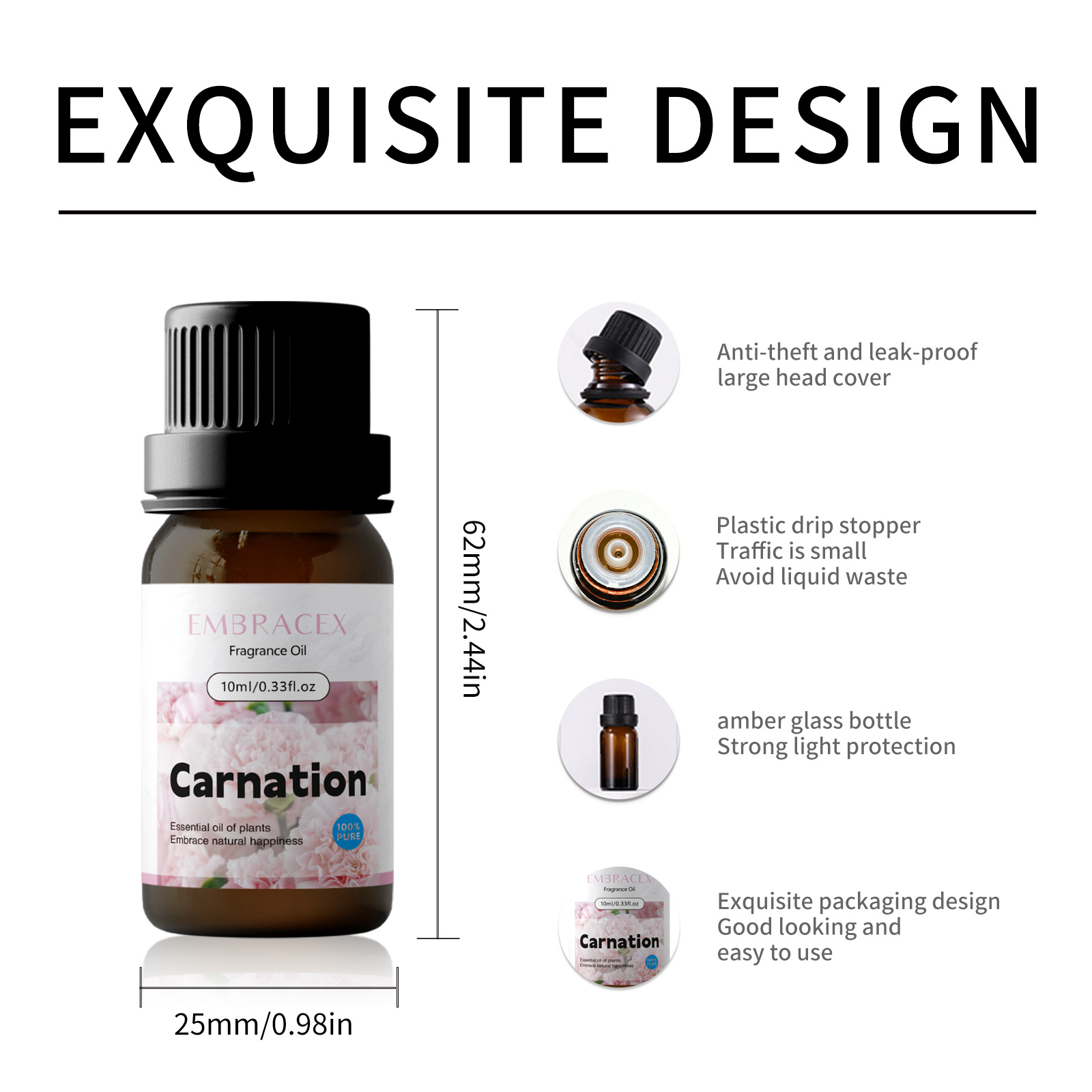 10ml Carnation Fragrance Oils  - Candle Making Oil Scents review and price