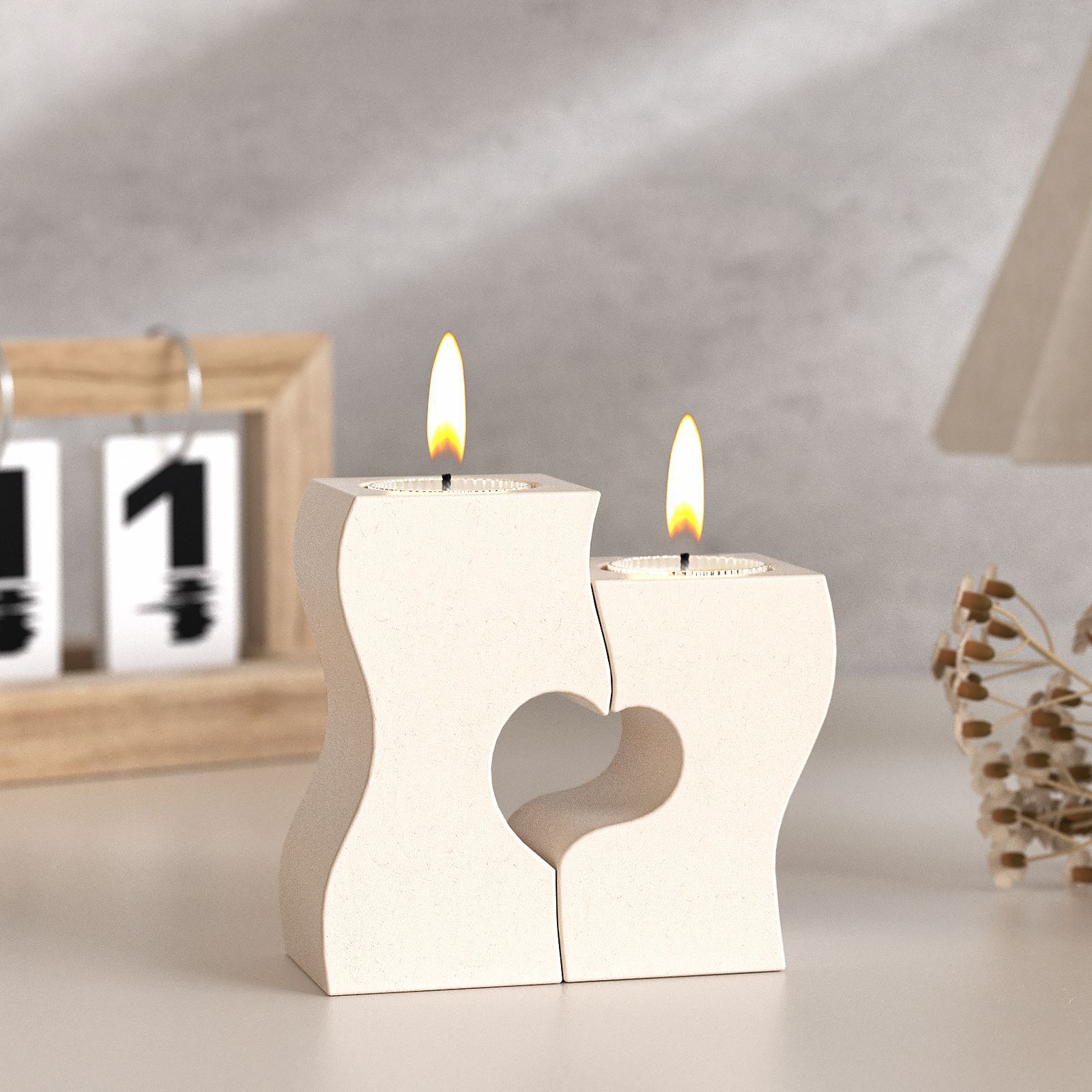 S Heart Candlestick Silicone M - Candle Mold Silicone review and price