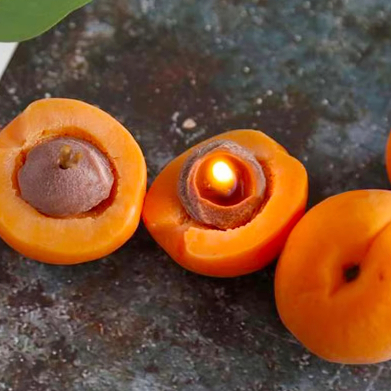 3D Apricot Fruit Candle Silico - Candle Making Supplies review and price