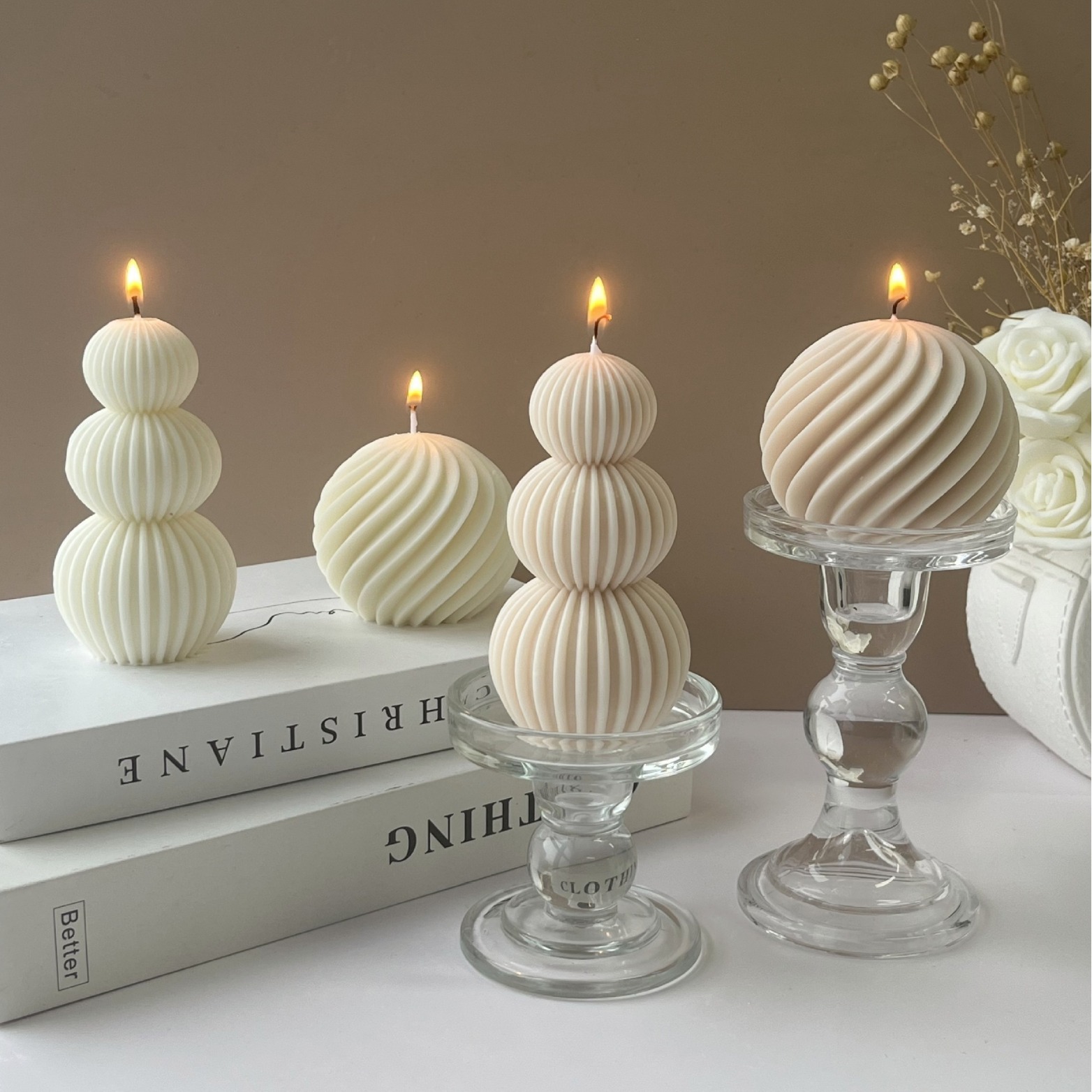 Round Pillar Silicone Candle M - Candle Making Books For Beginners review and price