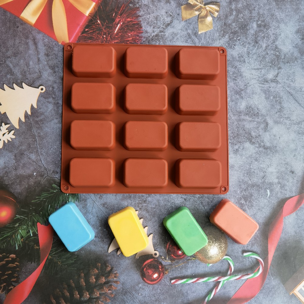 12 Cavity Square Silicone Soap - Candle Making Easy review and price