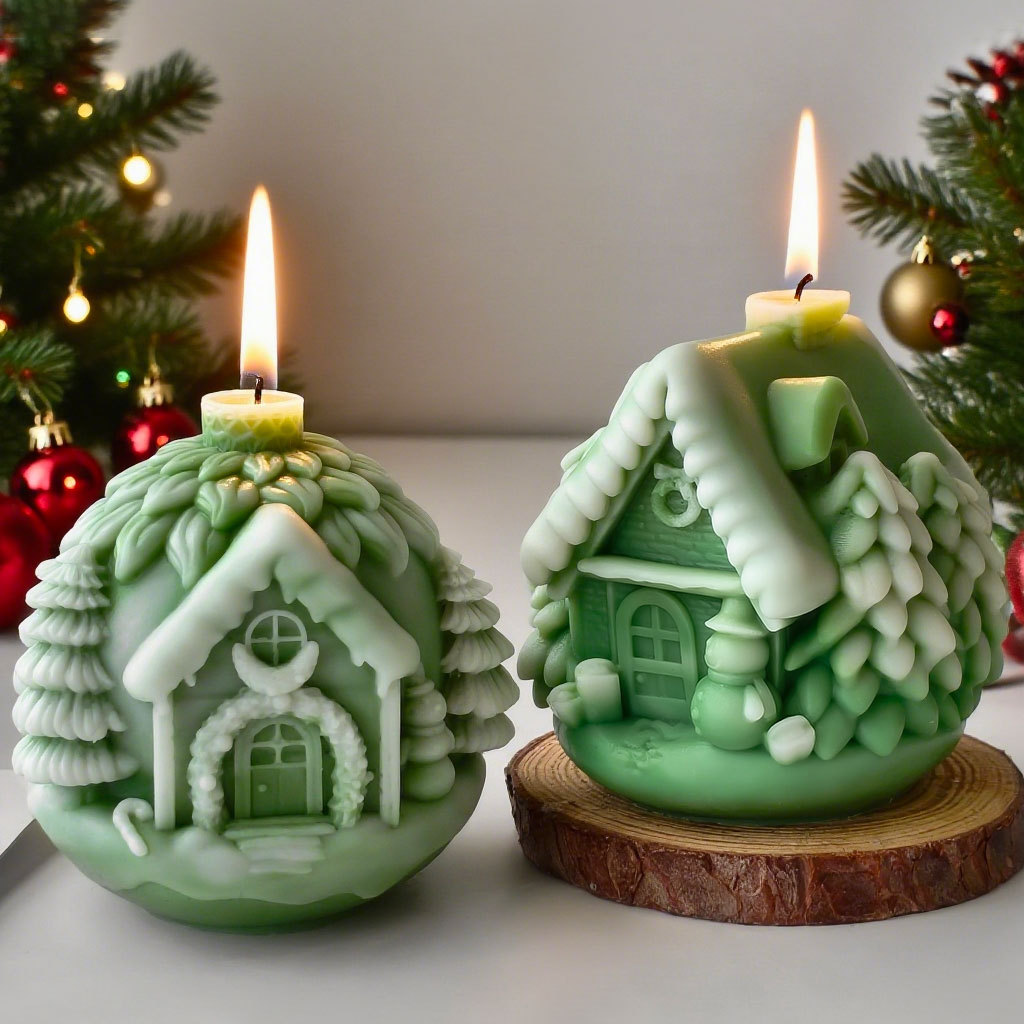 DIY Christmas Tree House Silic - Candle Making Books For Beginners review and price
