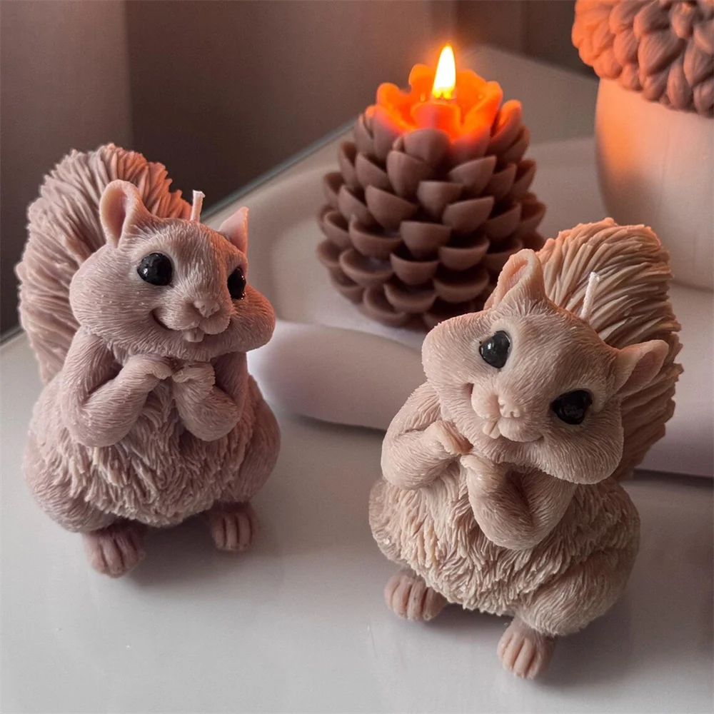 Cute Squirrel Candle Silicone  - Candle Making Books For Beginners review and price