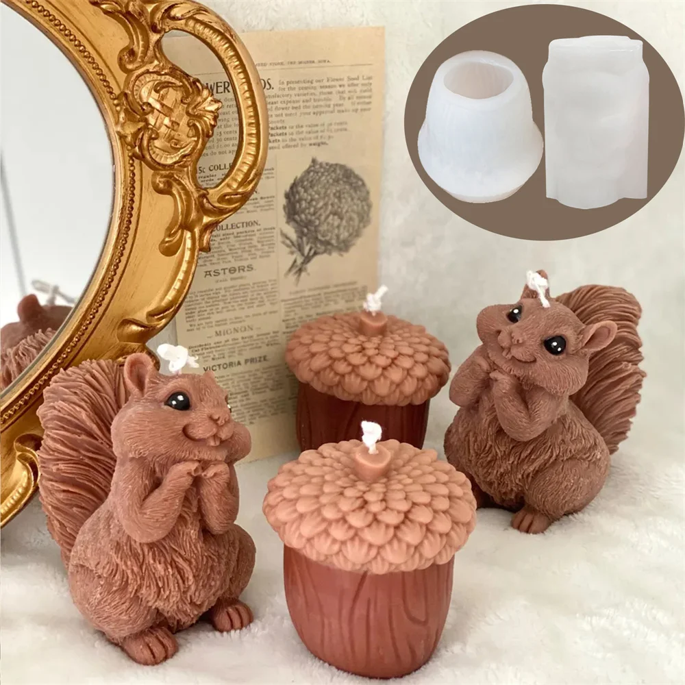 Cute Squirrel Candle Silicone  - Candle Making Books For Beginners review and price