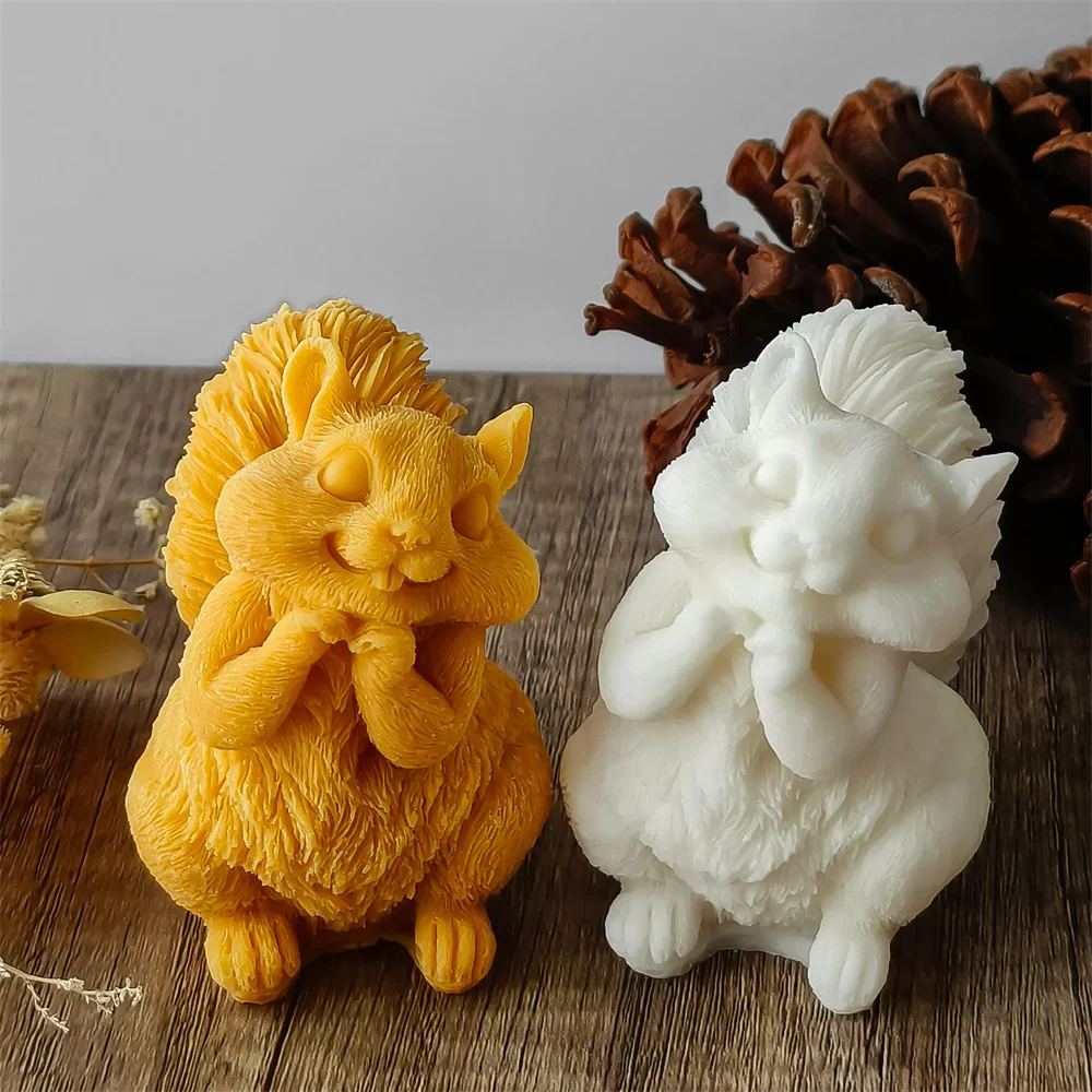 Cute Squirrel Candle Silicone  - Candle Making Books For Beginners review and price