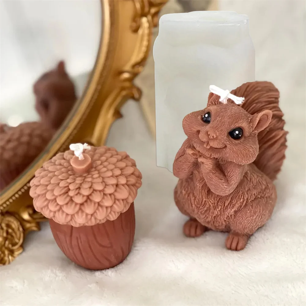 Cute Squirrel Candle Silicone  - Candle Making Books For Beginners review and price