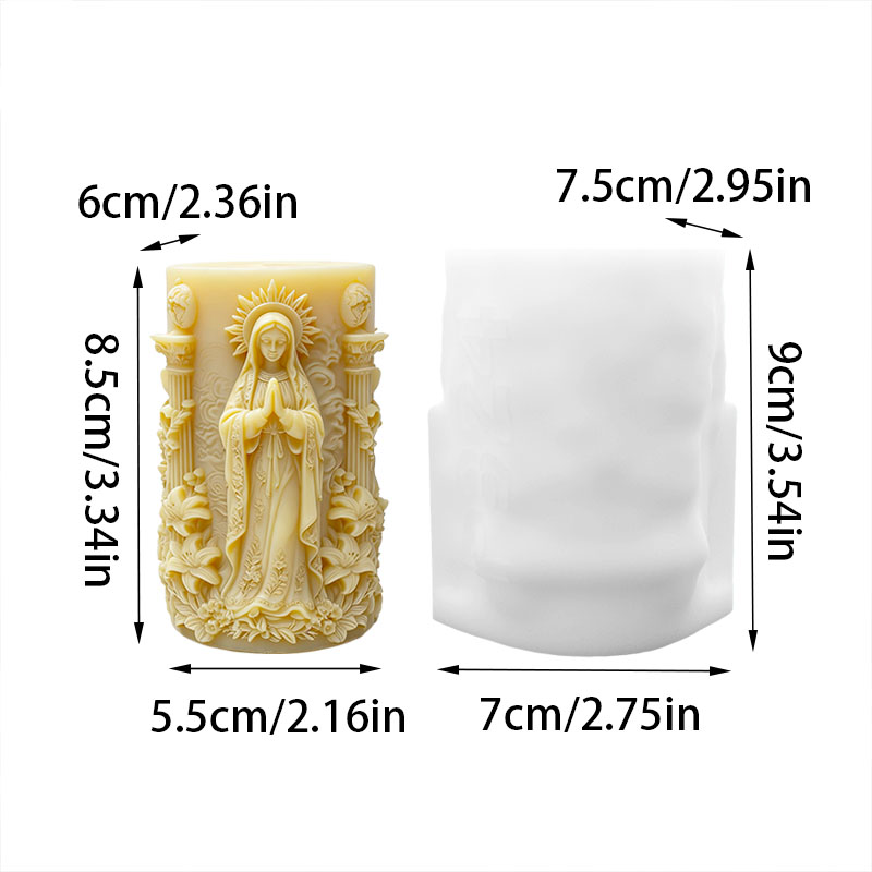 Virgin Mary Lily Religious Sty - Candle Making Workshop review and price