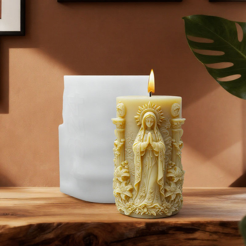 Virgin Mary Lily Religious Sty - Candle Making Workshop review and price