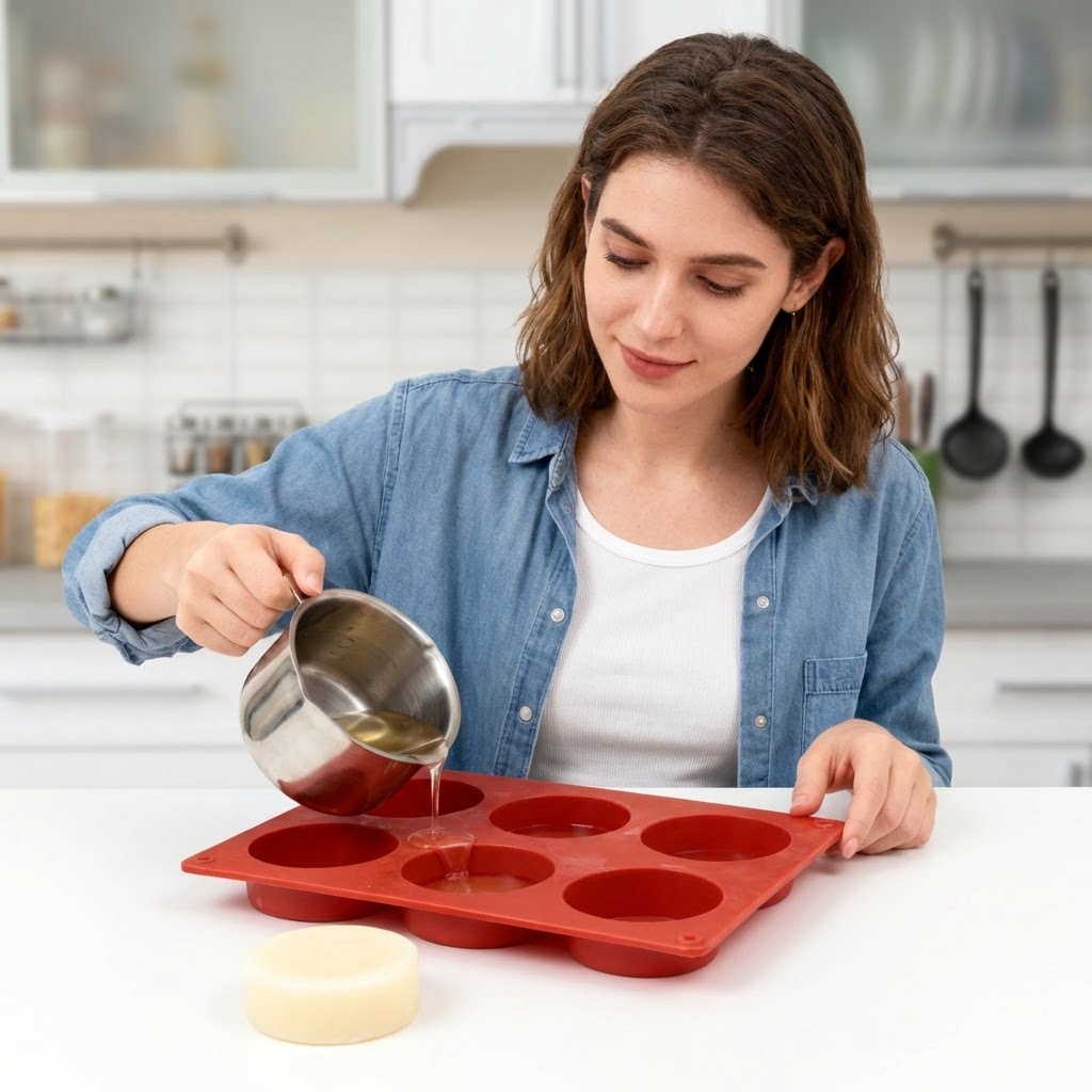 Round Silicone Soap Mold DIY H - Candle Making Easy review and price
