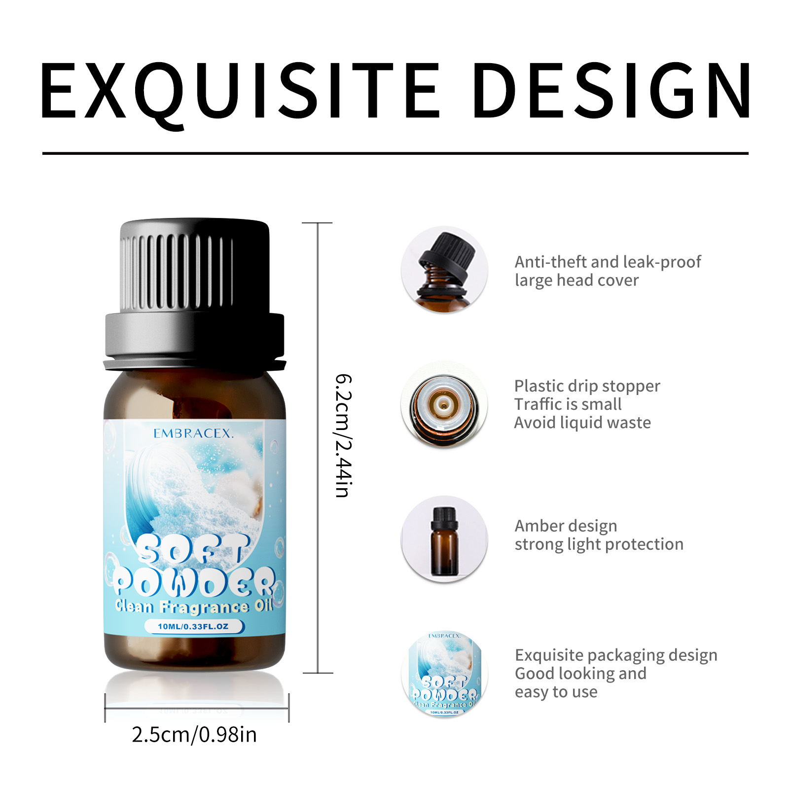 10ml Soft Powder Essential Oil - Candle Making Oil Scents review and price