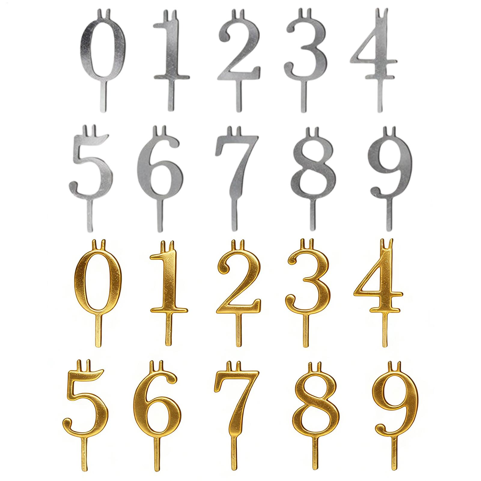 10pcs 0-9 Number Cake Toppers  - Candle Making Supplies review and price